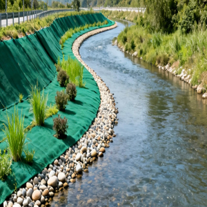 Ecological Restoration Vegetation Mat Base for River Restoration